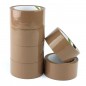 Banda adeziva acrilica, 48mmx66m, maro, aderenta ridicata, scotch ambalare,set 6 role