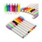 Markere colorate pentru tabla magnetica, capac cu magnet si burete pentru sters, set 8 bucati