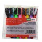 Markere colorate pentru tabla magnetica, capac cu magnet si burete pentru sters, set 8 bucati
