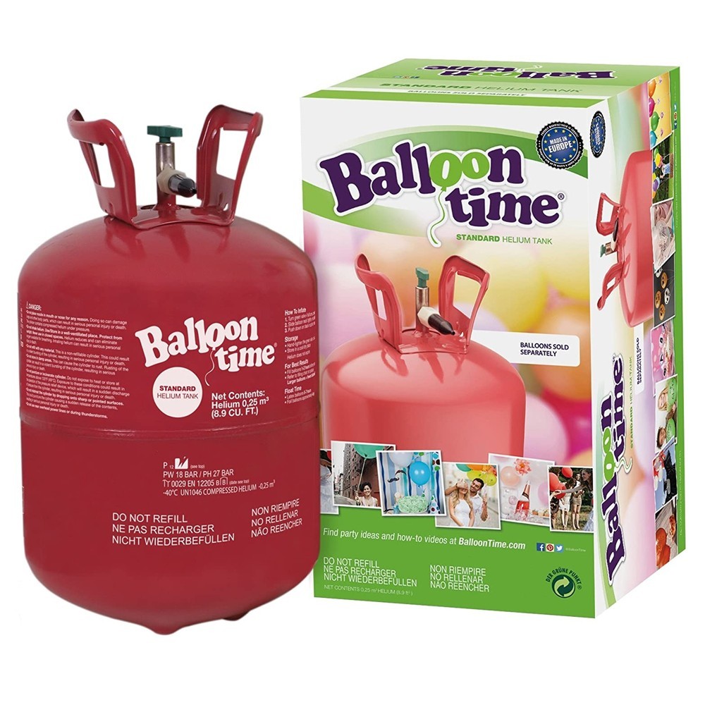 Butelie cu heliu, cantitate 12.1 L, pentru baloane, presiune 18 bar