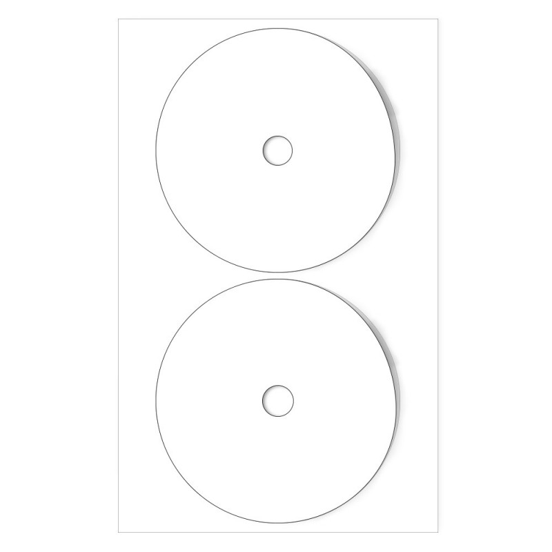 Sticker CD/DVD printabil 130x255 lucios