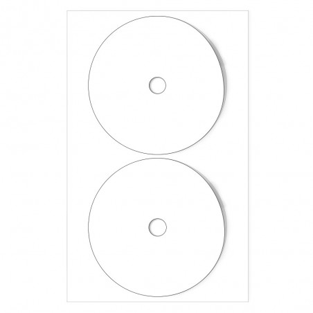 Sticker CD/DVD Glossy printabil 130x255