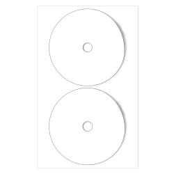 Sticker CD/DVD Glossy printabil 130x255