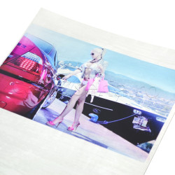 Hartie FOTO argintie A4 cu textura de matase