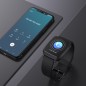Smartwatch Bluetooth cu termometru, nivel oxigen, tensiune arteriala, 15 functii, iOS/Android, LCD 1.3” TFT, IP67