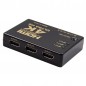 Switch 3x1 splitter HDMI 4K Ultra HD, 3D, telecomanda, 2 moduri functionare, 3.4Gpbs