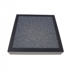 Filtru de rezerva purificator aer EHP001, structura 3 in 1, HEPA, carbon, 15.5x15.5x2.5 cm