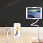 Suport pentru smartphone, brat flexibil 70 cm, clema telescopica 3.5 -10.5 inch, alb Suport pentru smartphone, brat flexibil 70 cm, clema telescopica 3.5 -10.5 inch, alb