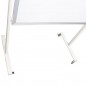 Tabla magnetica doua fete scriere, 90x120 cm, stand mobil cu blocare roti, rama aluminiu Tabla magnetica doua fete scriere, 90x120 cm, stand mobil cu blocare roti, rama aluminiu