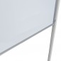 Tabla magnetica doua fete scriere, 90x120 cm, stand mobil cu blocare roti, rama aluminiu Tabla magnetica doua fete scriere, 90x120 cm, stand mobil cu blocare roti, rama aluminiu