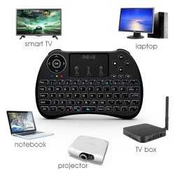 Mini tastatura wireless, touchpad, taste multimedia, receiver USB, Reiie H9S
