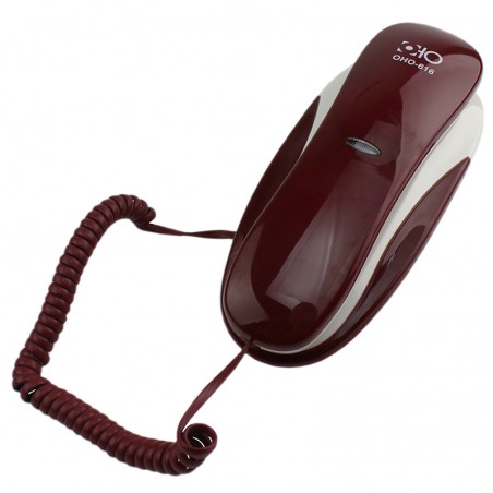 Telefon fix cu fir, montare pe perete sau pe birou, taste mari, functie Mute, Reapelare si Pauza