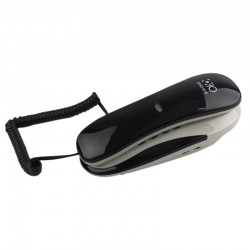Telefon fix cu fir, montare pe perete sau pe birou, taste mari, functie Mute, Reapelare si Pauza