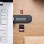 Cititor de carduri SD, microSD, 128 GB, 5 conectori, USB-C OTG, multifunctional