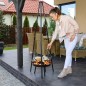Gratar cu trepied, inaltime ajustabila, otel inoxidabil, accesorii incluse Gratar cu trepied, inaltime ajustabila, otel inoxidabil, accesorii incluse