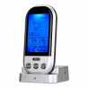 Termometru digital cu sonda, Wireless, display LCD, de bucatarie, 8 butoane