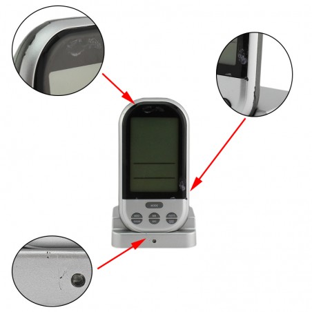 Termometru digital cu sonda, Wireless, display LCD, de bucatarie, RESIGILAT
