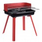 Gratar pe carbuni, inaltime reglabila, compact, metalic, rosu 360x310x450 mm Gratar pe carbuni, inaltime reglabila, compact, metalic, rosu 360x310x450 mm