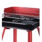 Gratar pe carbuni, inaltime reglabila, compact, metalic, rosu 360x310x450 mm Gratar pe carbuni, inaltime reglabila, compact, metalic, rosu 360x310x450 mm