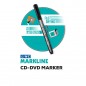 Marker CD/DVD, varf 0.5 mm, uscare rapida