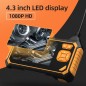 Camera endoscop foto video 8 mm, 1080P, ecran HD 4.3 inch, reincarcabila USB, 90 cm, IP67