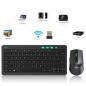 Kit tastatura si mouse Wireless, Ultra-Slim, DPI 3200, 3 butoane programabile,Rii