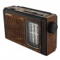 Radio portabil FM-AM, stil retro, 7 benzi radio, alimentare priza sau baterii