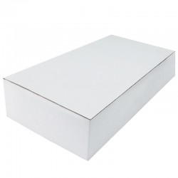 Cutie carton autoformare 185x125x255 alb, microondul E 360 gr, cu capac, FEFCO 0215