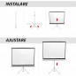 Ecran de proiectie 100 inch, format 16:9 , suport trepied cu inaltime ajustabila, RESIGILAT Ecran de proiectie 100 inch, format 16:9 , suport trepied cu inaltime ajustabila, RESIGILAT