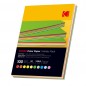 Hartie colorata A4 Kodak, printabila fata verso, 10 culori, 80g, top 100 coli