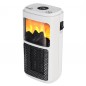 Radiator ceramic portabil, 400W, efect de flacara, timer