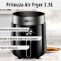 Friteuza cu aer cald AirFryer 1200 W, capacitate 2.5 L, display digital LED, ProCart