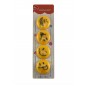 Magneti Smile Face, diametru 4 cm, set 4 Emoji diferiti