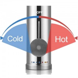 Robinet electric 3300W, protectie supraincalzire, 0.5l/min, reglare temperatura, touch screen, inox