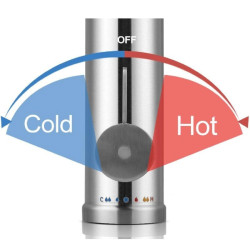 Robinet electric 3300W, protectie supraincalzire, 0.5l/min, reglare temperatura, touch screen, inox
