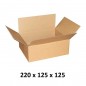 Cutie carton 220x125x125 mm, natur, 3 straturi CO3, 420 g/mp