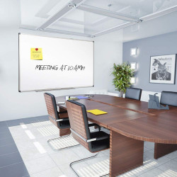 Tabla magnetica whiteboard premium, 90x150 cm, rama aluminiu, tavita markere