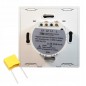 Intrerupator touch simplu, LED indicator, incastrabil, culoare alb Intrerupator touch simplu, LED indicator, incastrabil, culoare alb
