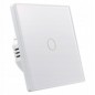 Intrerupator touch simplu, LED indicator, incastrabil, culoare alb Intrerupator touch simplu, LED indicator, incastrabil, culoare alb