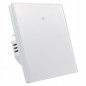 Intrerupator dublu smart touch, panou din sticla, WiFi, Android si iOS, alb Intrerupator dublu smart touch, panou din sticla, WiFi, Android si iOS, alb