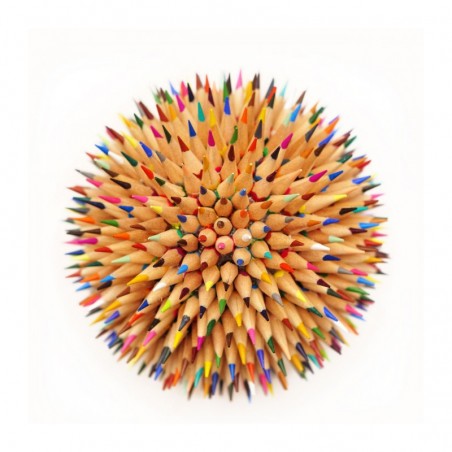 Creioane colorate triunghiulare, set 50 culori intense desen Mandala Zentangle