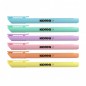 Set 6 markere pastelate, grosime varf 1-4 mm, Kores
