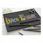 Creioane colorate pentru desene hartie neagra, set 24 culori