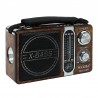 Radio portabil AM/FM/SW, MP3, USB, SD, microSD, lanterna, x-bass, Waxiba