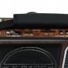 Radio portabil AM/FM/SW, MP3, USB, SD, microSD, lanterna, x-bass, Waxiba