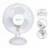 Ventilator de birou 25W, diametru 23 cm, 2 trepte de viteza, functie oscilare
