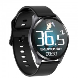 Smartwatch Bluetooth cu termometru, nivel oxigen, nivel imunitate, tensiune, 15 functii, RESIGILAT