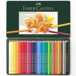 Creioane colorate premium, set 36 culori pigmentate, mina 3.8 mm, ceara de plumb