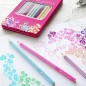 Set 12 creioane colorate, insertie buline cristal, design Sparkle Set 12 creioane colorate, insertie buline cristal, design Sparkle