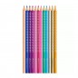 Set 12 creioane colorate, insertie buline cristal, design Sparkle Set 12 creioane colorate, insertie buline cristal, design Sparkle